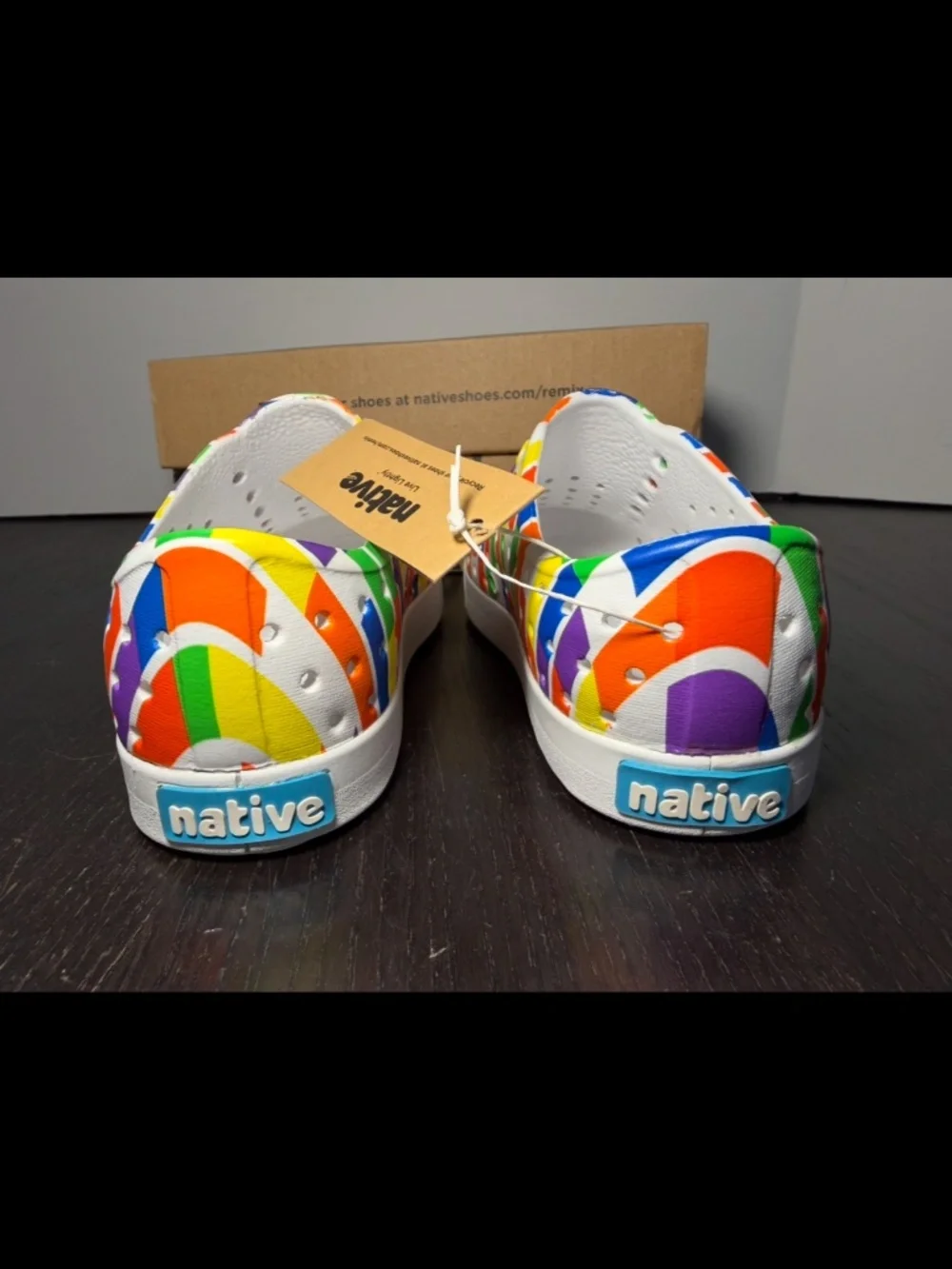 Native Jefferson Print Shoes Multicolor Brick/White Little Kids/Toddler C12